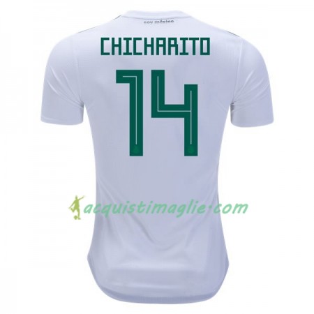 Divisa di Calcio Messico Chicharito 14 Trasferta Mondiali 2018